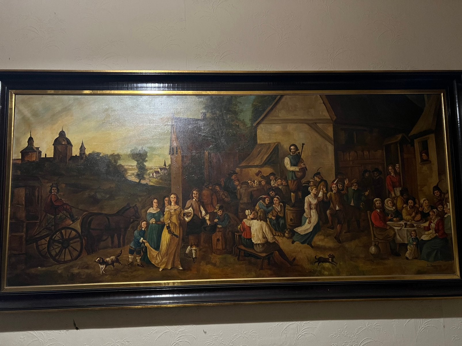 Jos Deracourt schilderij 1957, Ophalen, Olieverf