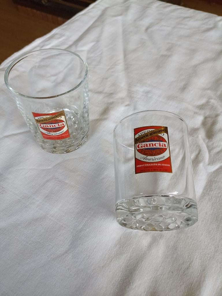Verres Gancia, Collections, Comme neuf
