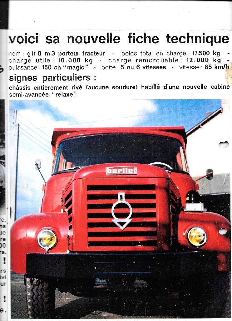 GEL BERLIET, Enlèvement ou Envoi, Utilisé, Autres marques