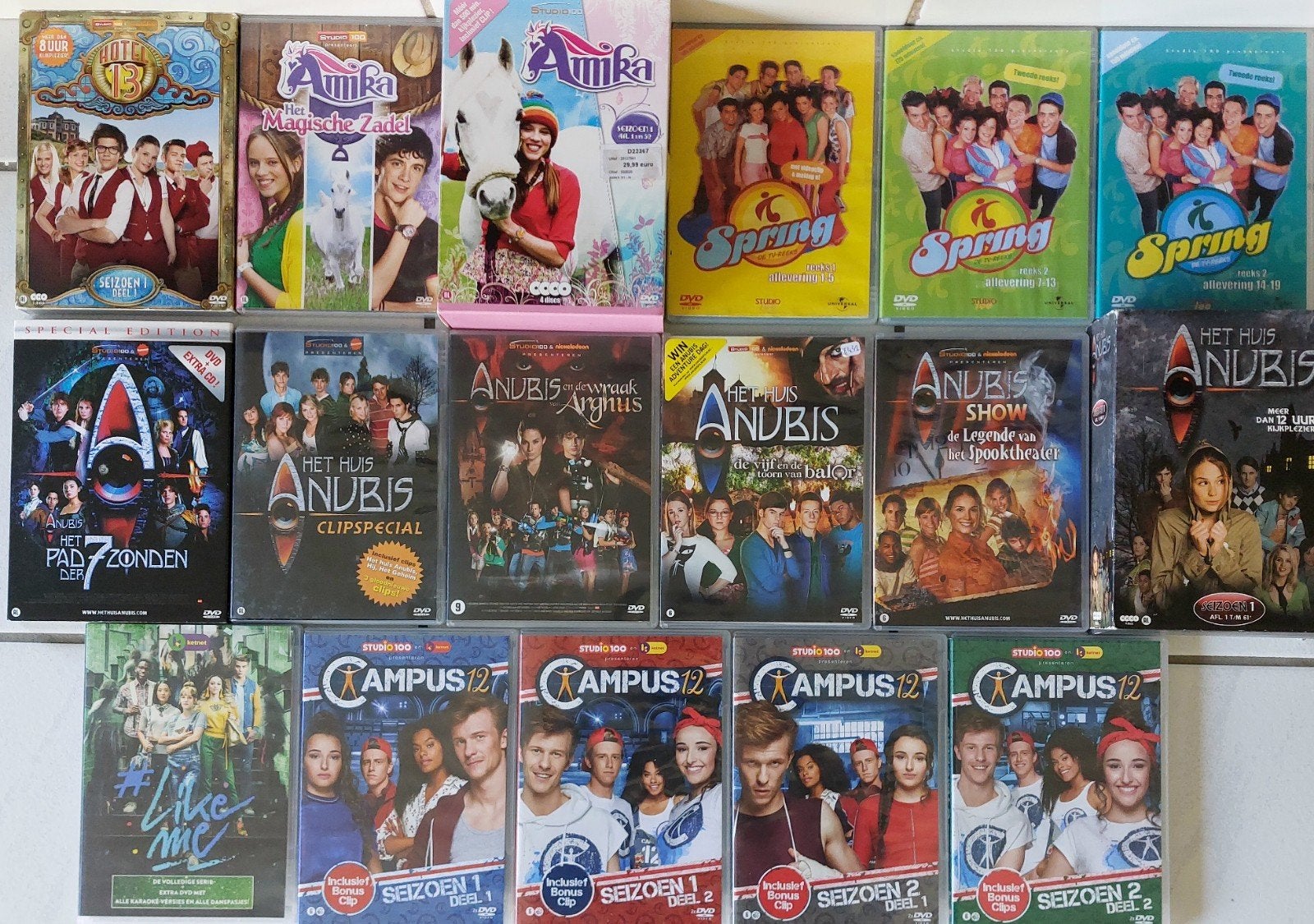 Dvd's Huis Anubis Spring Amika Like Me Hotel 13 Campus12

Ho, Cd's en Dvd's, Ophalen of Verzenden