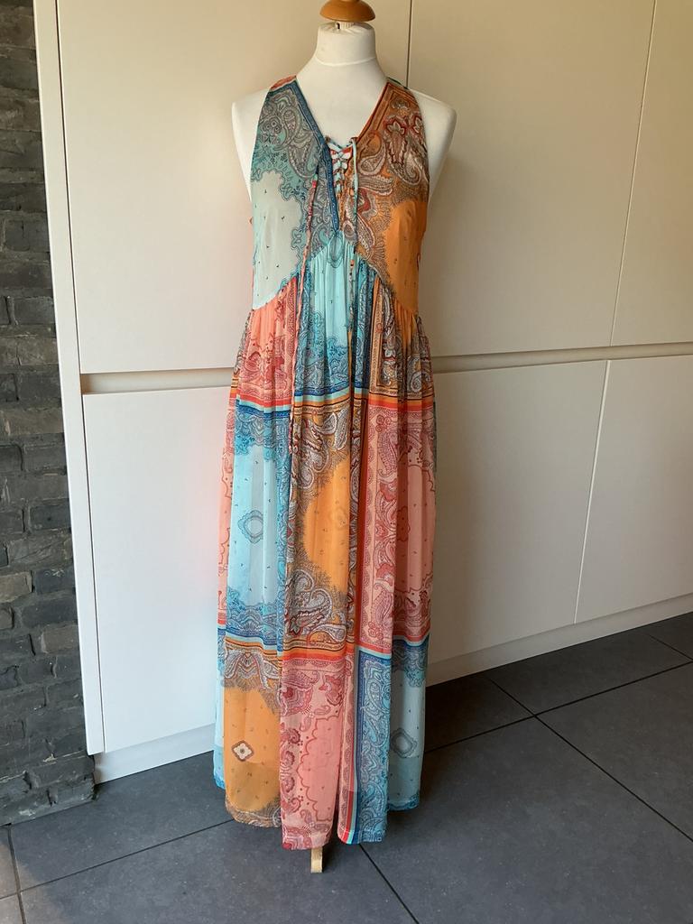 Twinset Milano lange jurk It. maat 42 (36), Overige kleuren, Ophalen of Verzenden, Zo goed als nieuw, Maat 36 (S)