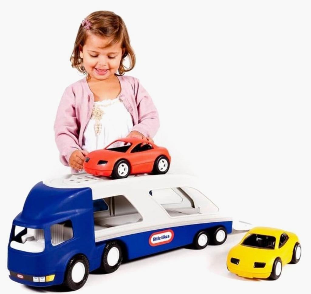 Grote Little Tikes vrachtwagen met auto's, Ophalen