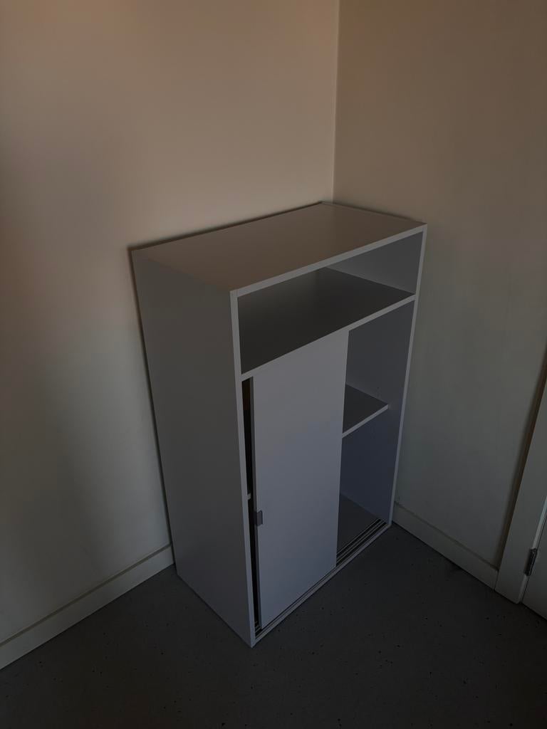 IKEA SPIKSMED kast lichtgrijs – schuifdeurkast, Ophalen, Zo goed als nieuw