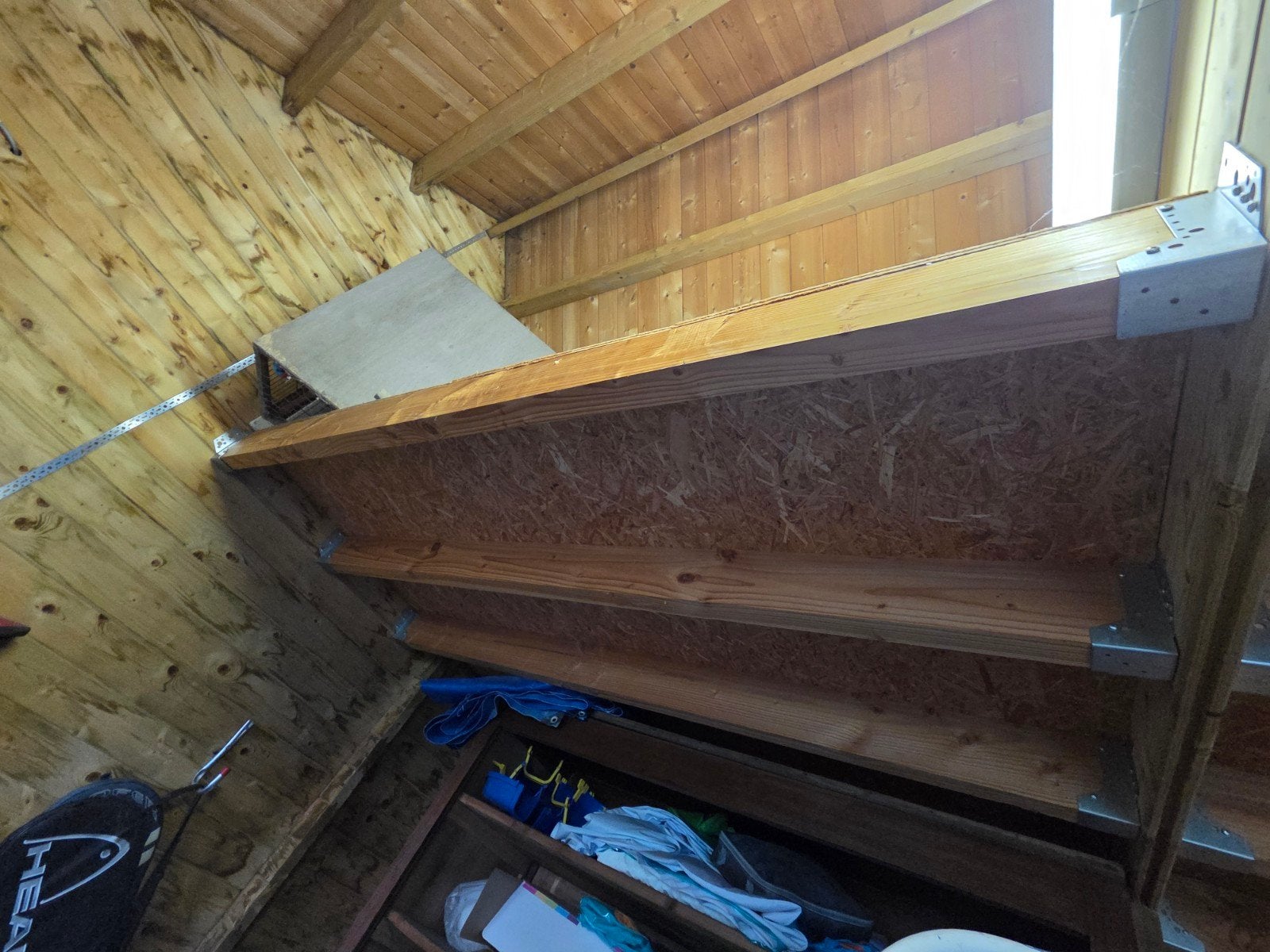 Zolder tuinhuis - liggers balken osb platen, Doe-het-zelf en Bouw, Ophalen