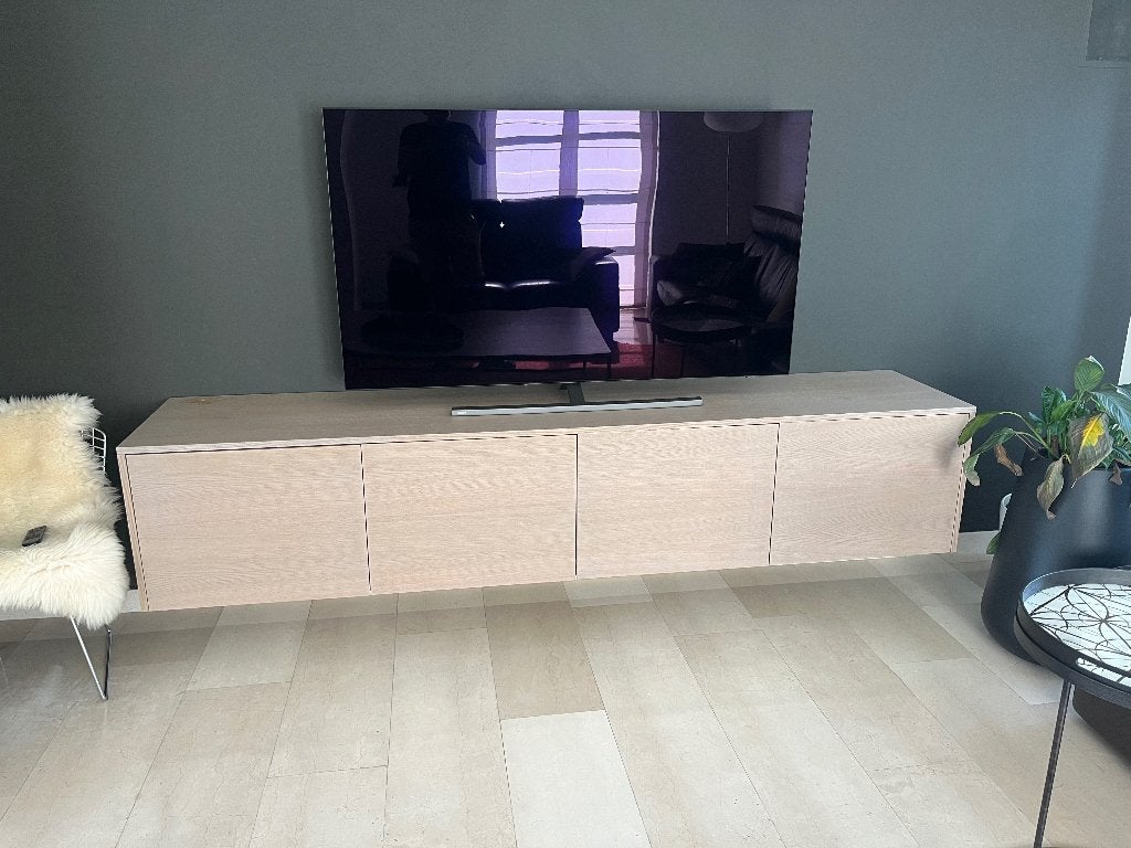 Meuble TV suspendu modèle 4 portes : 254 x 52 x 50, 200 cm ou plus, Moins de 100 cm, TV kast hangmodel 4 deuren: 254 x 52 x 50
