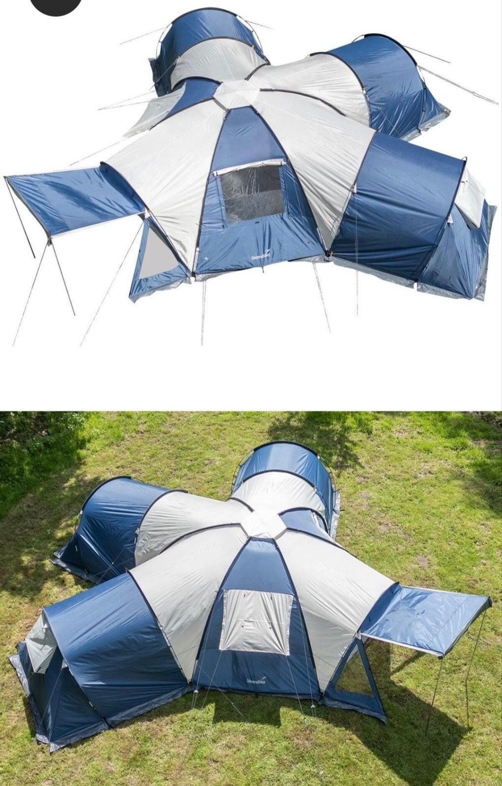 Tent voor groot gezin van Skandika, Caravanes & Camping, Tentes, Enlèvement, Comme neuf, Plus de 6