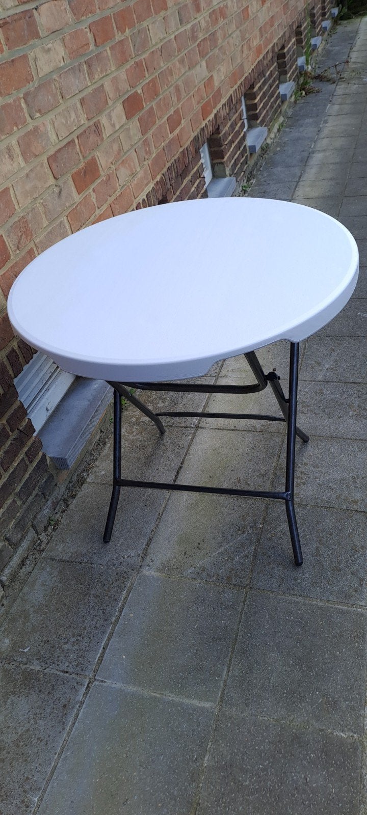 Table pliante pvc robuste neuf de qualité a saisir ️️️️️️️↙️, Jardin & Terrasse, Enlèvement, Neuf, Rond, Métal