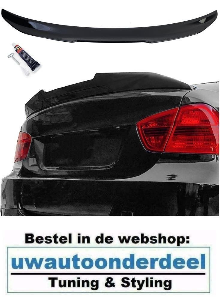 Achterklep Ducktale Spoiler Glans Zwart Voor Bmw 3 Serie E90, Verzenden