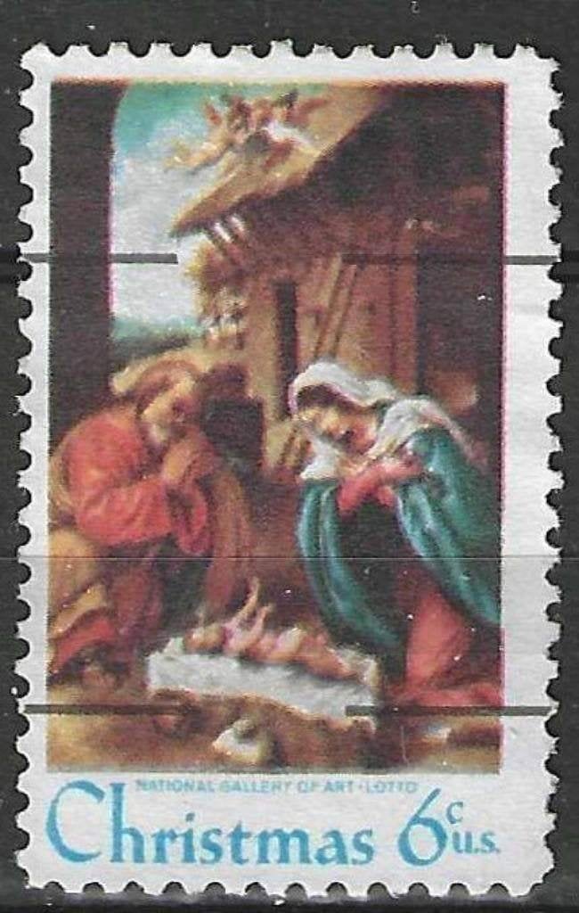 USA 1970 - Yvert 911 - Kerstzegel - De Heilige Familie (ST), Verzenden, Gestempeld