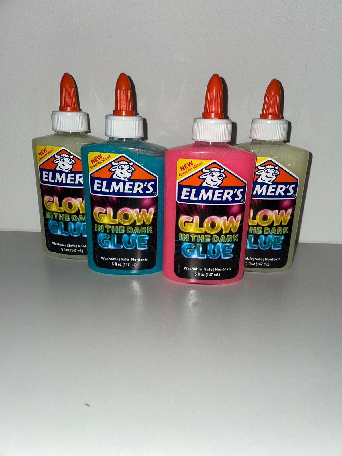 4x Elmer’s Glow in the Dark lijm 147 ml | slijm & knutselen, Ophalen, Blauw