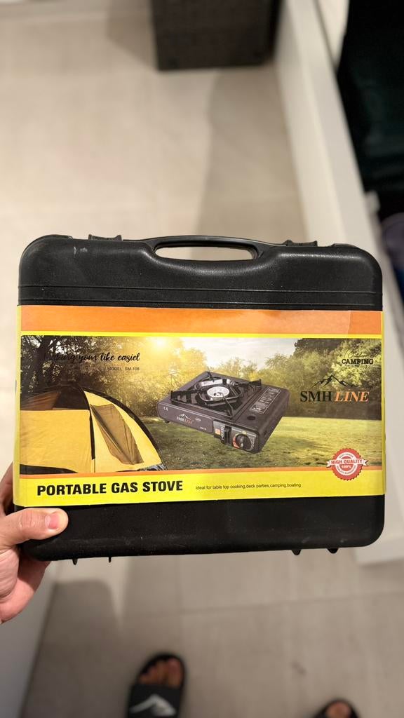 Portable stove and sleeping bag, Ophalen, Zo goed als nieuw