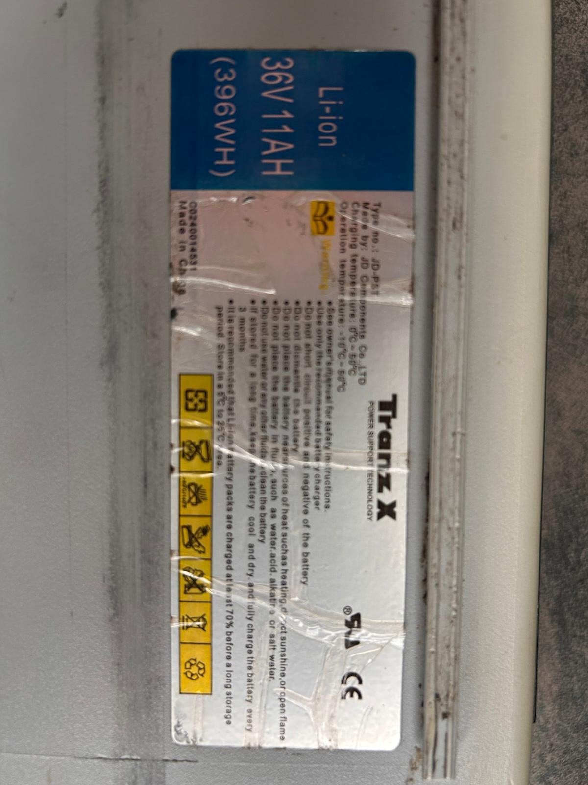 Fietsaccu TranzX / Union 36V 11Ah., Ophalen, Gebruikt