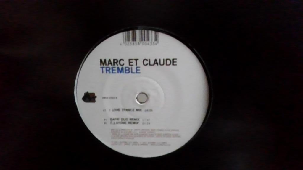 MARC ET CLAUDE " TREMBLE ", Ophalen of Verzenden, Zo goed als nieuw, 12 inch, Techno of Trance