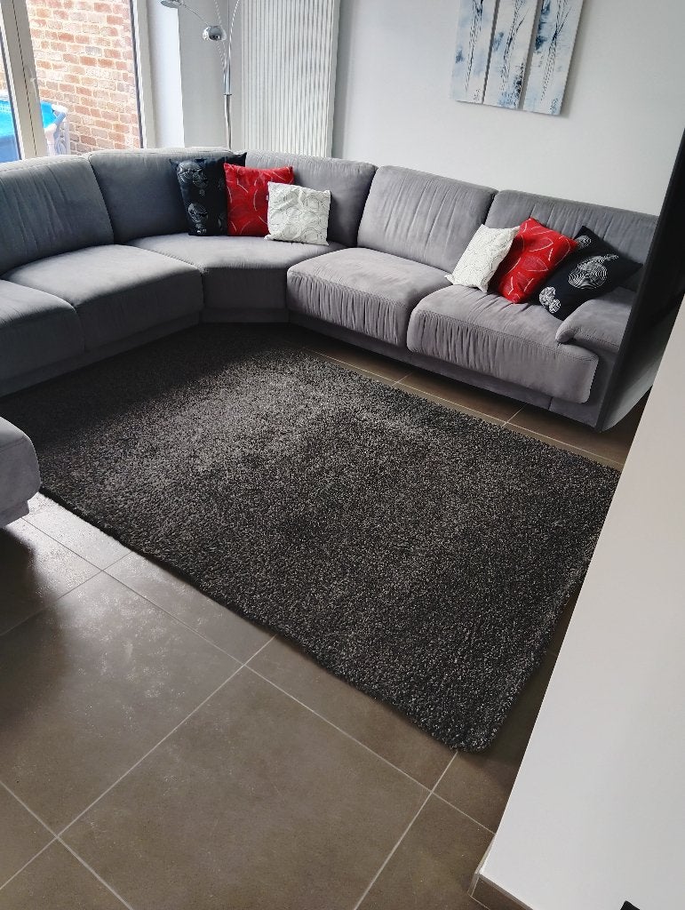 Tapijt 240x160 hoogpolig, Huis en Inrichting, Stoffering | Tapijten en Vloerkleden, Ophalen, Zwart, 150 tot 200 cm, 200 cm of meer