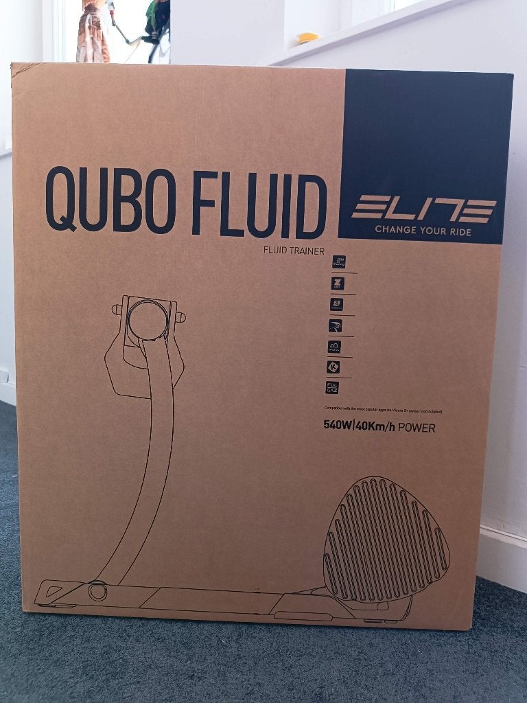 Home Trainer Elite Fluid+support roue avant+capteur Misuro B, Vélos & Vélomoteurs, Enlèvement ou Envoi, Comme neuf, Elite Fluit