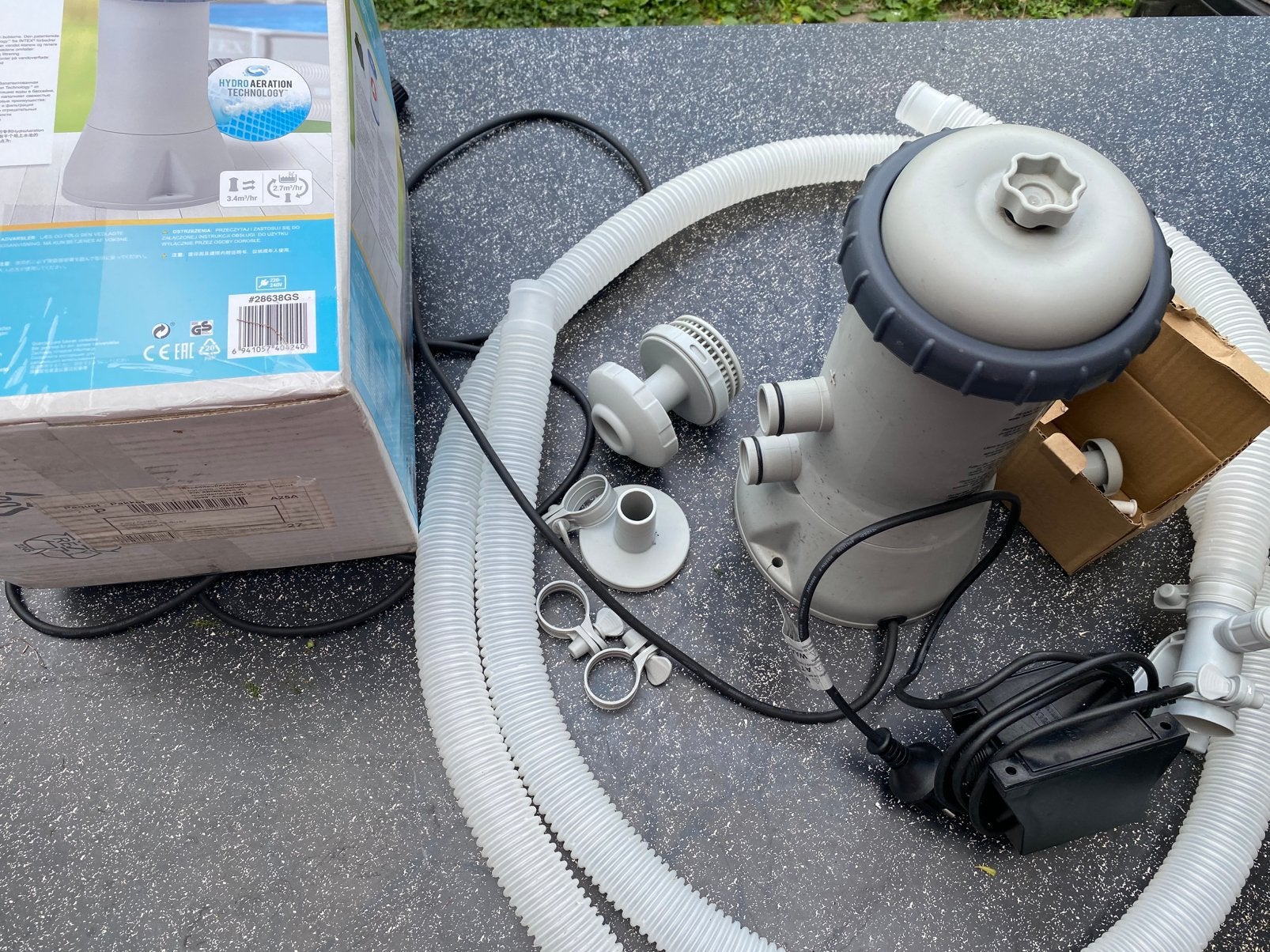 Intex - filterpomp zwembad A filter, Tuin en Terras, Ophalen of Verzenden, Zo goed als nieuw, Filter