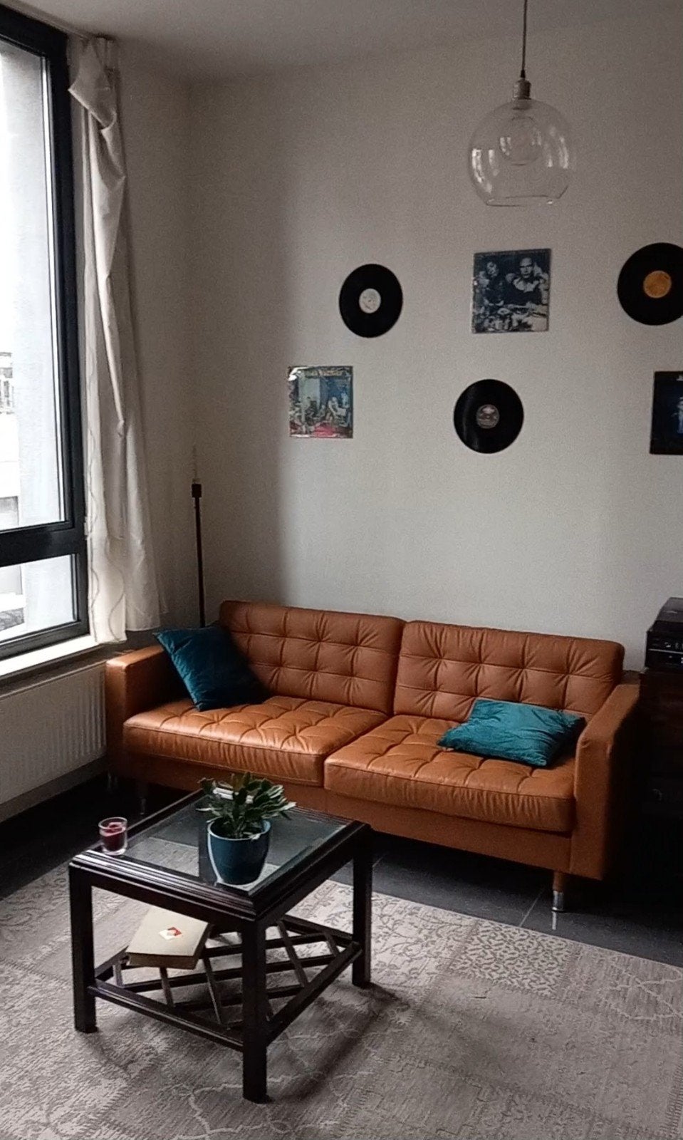 Landskrona 3zits zetel bruin 99eur (org 899eur)eind sept weg, Huis en Inrichting, Ophalen, Kunststof, Luxe, Driepersoons