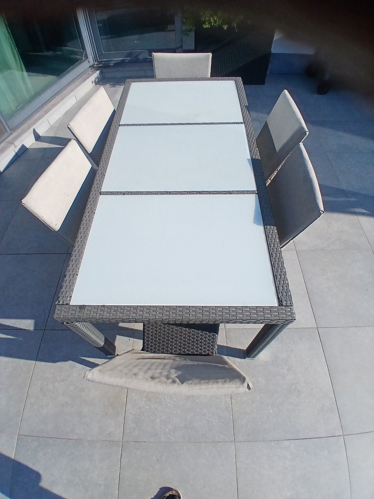 tafel met 6 stoelen, Jardin & Terrasse, Tables de jardin, Enlèvement
