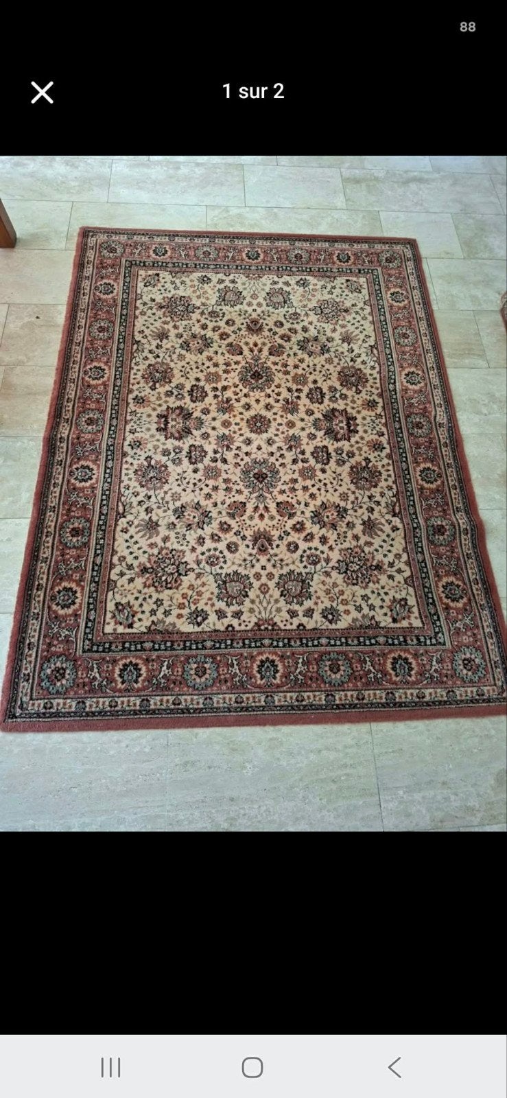 Tapis Royal Khan pure laine (Lano) 150cm x 200cm, Enlèvement