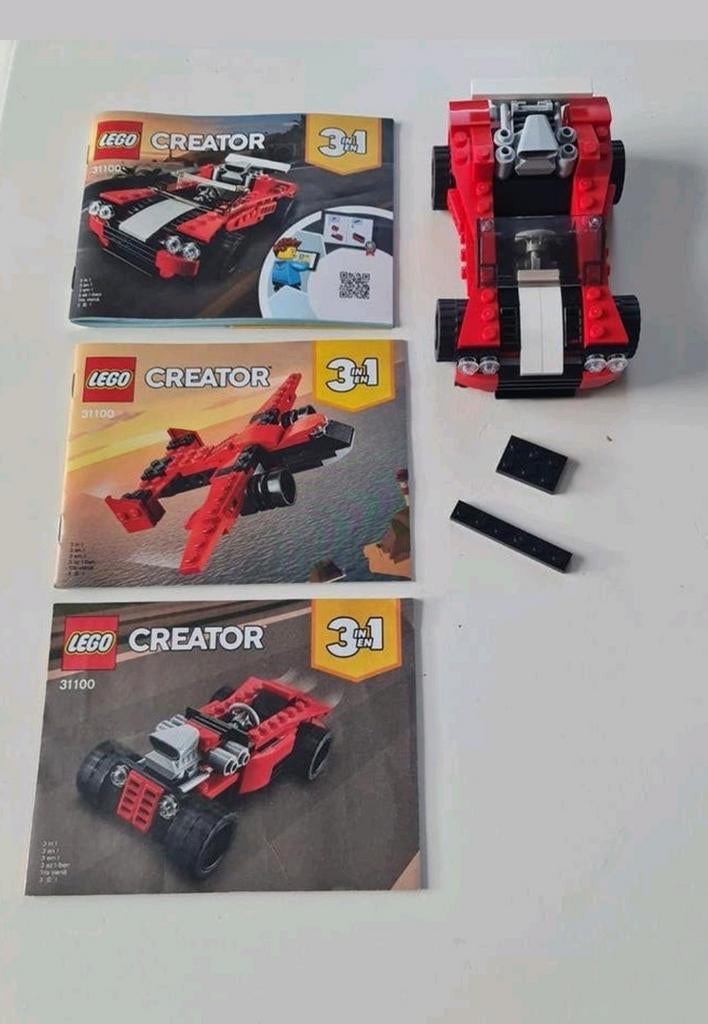 Lego creator Sportwagen : set nr. 31100 ( 3 in 1 ), Ophalen of Verzenden, Compleet, Lego, Creator