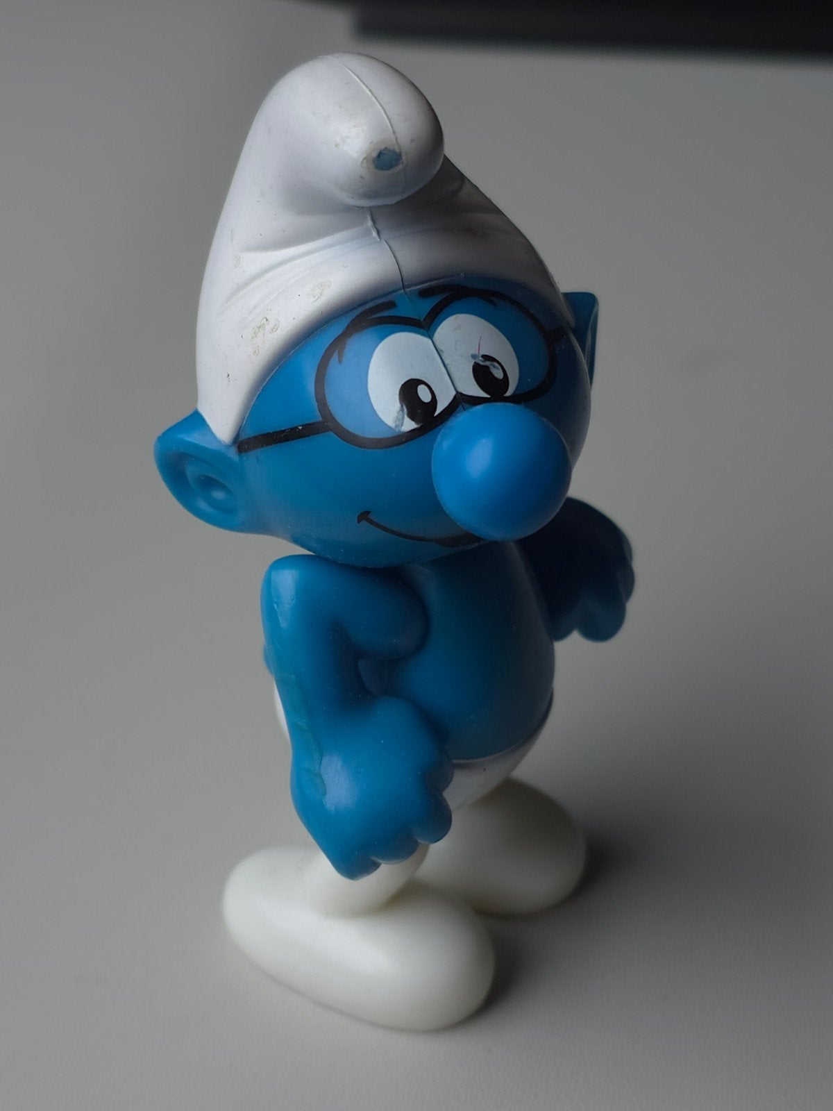 Figurine Schtroumpf à Lunettes, Envoi, Utilisé, Schtroumpf à Lunettes, Poupée, Figurine ou Peluche