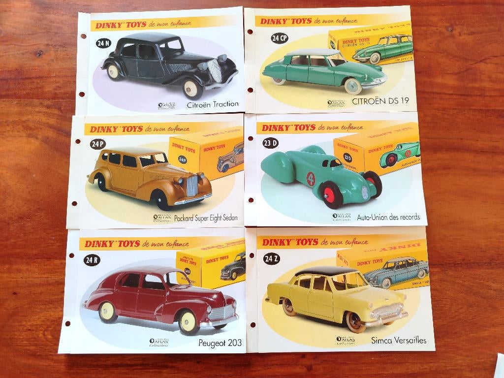 Lot 08 _ Dinky ATLAS _ 6 technische specificaties, Ophalen of Verzenden, Zo goed als nieuw, Overige typen, Dinky Toys
