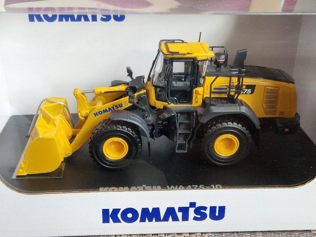 Miniature 1:50 UH8146 Komatsu WA475-10 wheel loader chantier, Hobby & Loisirs créatifs, Enlèvement ou Envoi, Neuf, Grue, Tracteur ou Agricole