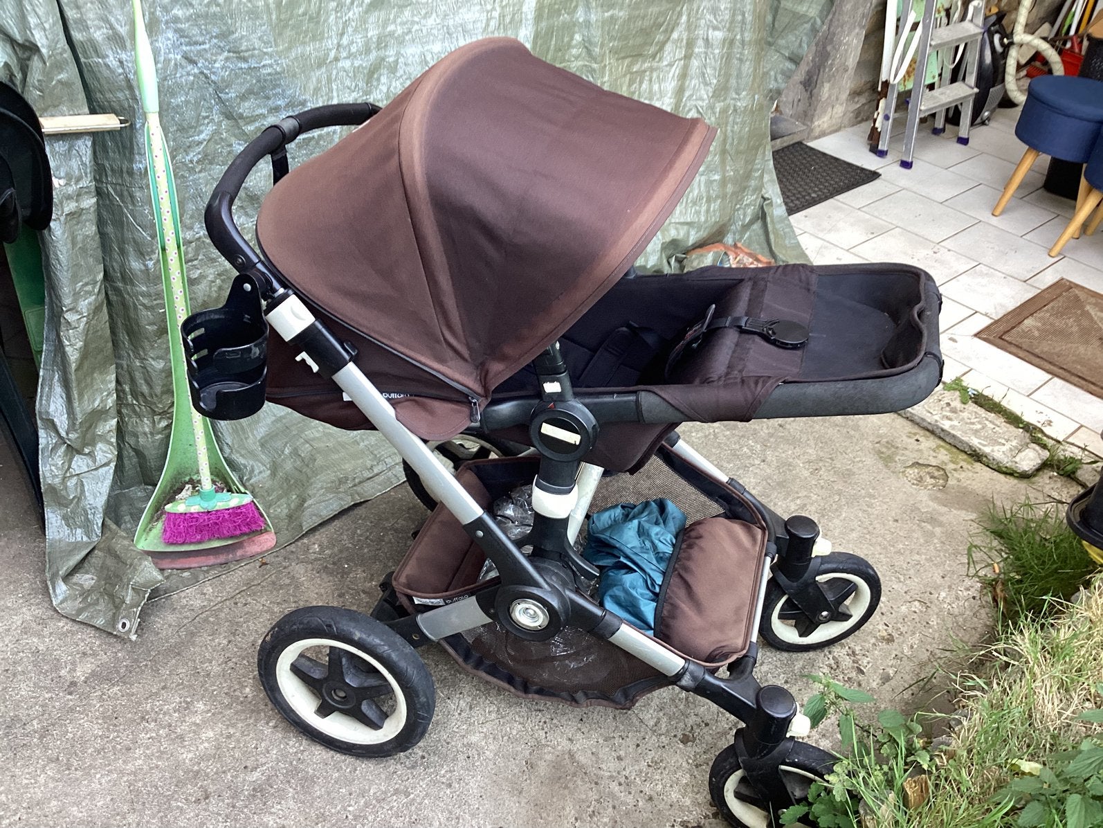Poussette pliable, Poussette combi, Bugaboo, Utilisé, Tige de poussée réglable