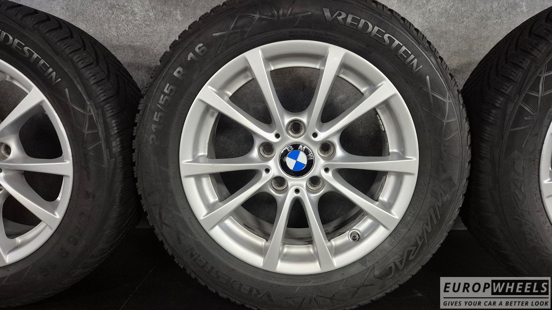 16 inch BMW 3 Serie F30 F31 F32 4 Style 391 winterbanden, Auto-onderdelen, -, Banden en Velgen, Gebruikt, 215 mm