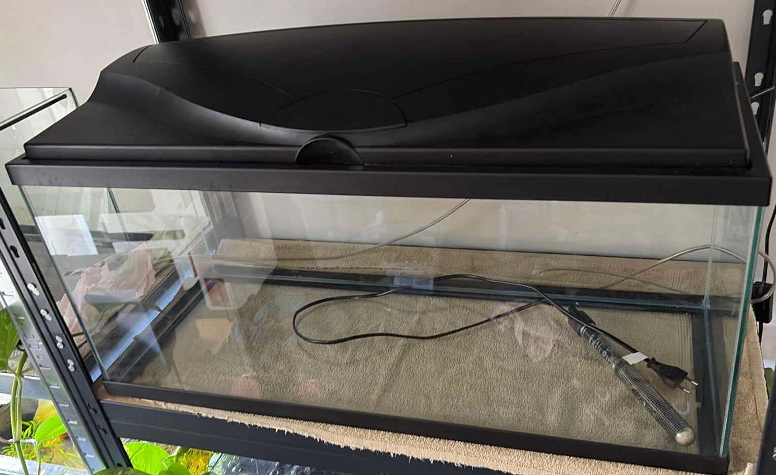 Aquarium 70L + verwarming, Enlèvement, Accessoires inclus, Comme neuf, Aquarium vide