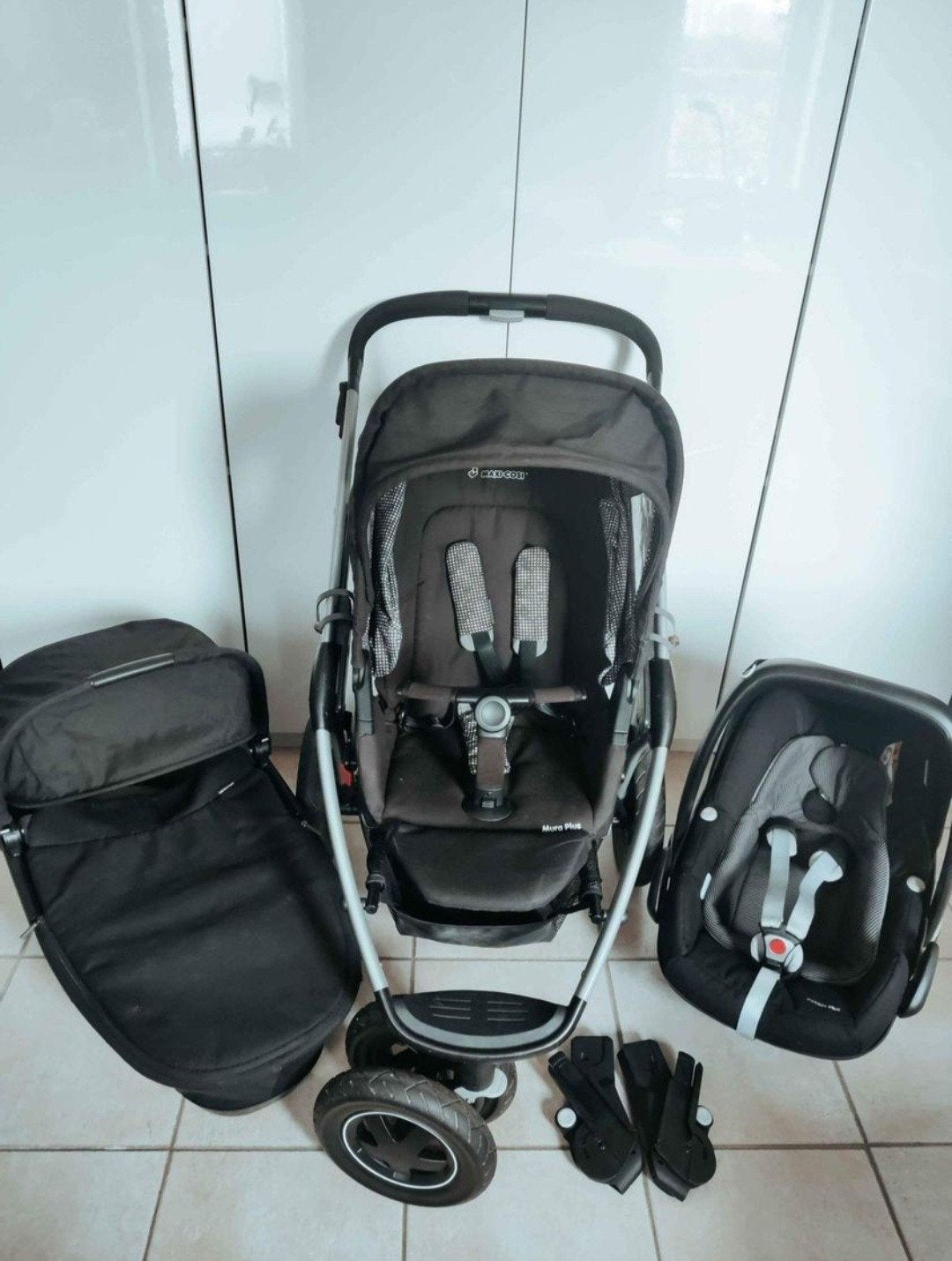 Poussette trio Maxi Cosi Mura 3, Avec siège auto, Enlèvement, Utilisé, Poussette