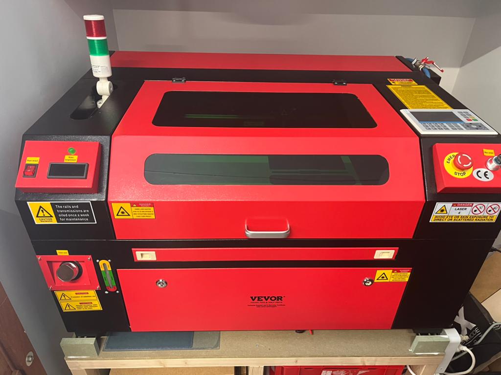 Vevor CO2 lasergraveermachine 60w, Ophalen, Zo goed als nieuw, Hout, Machine
