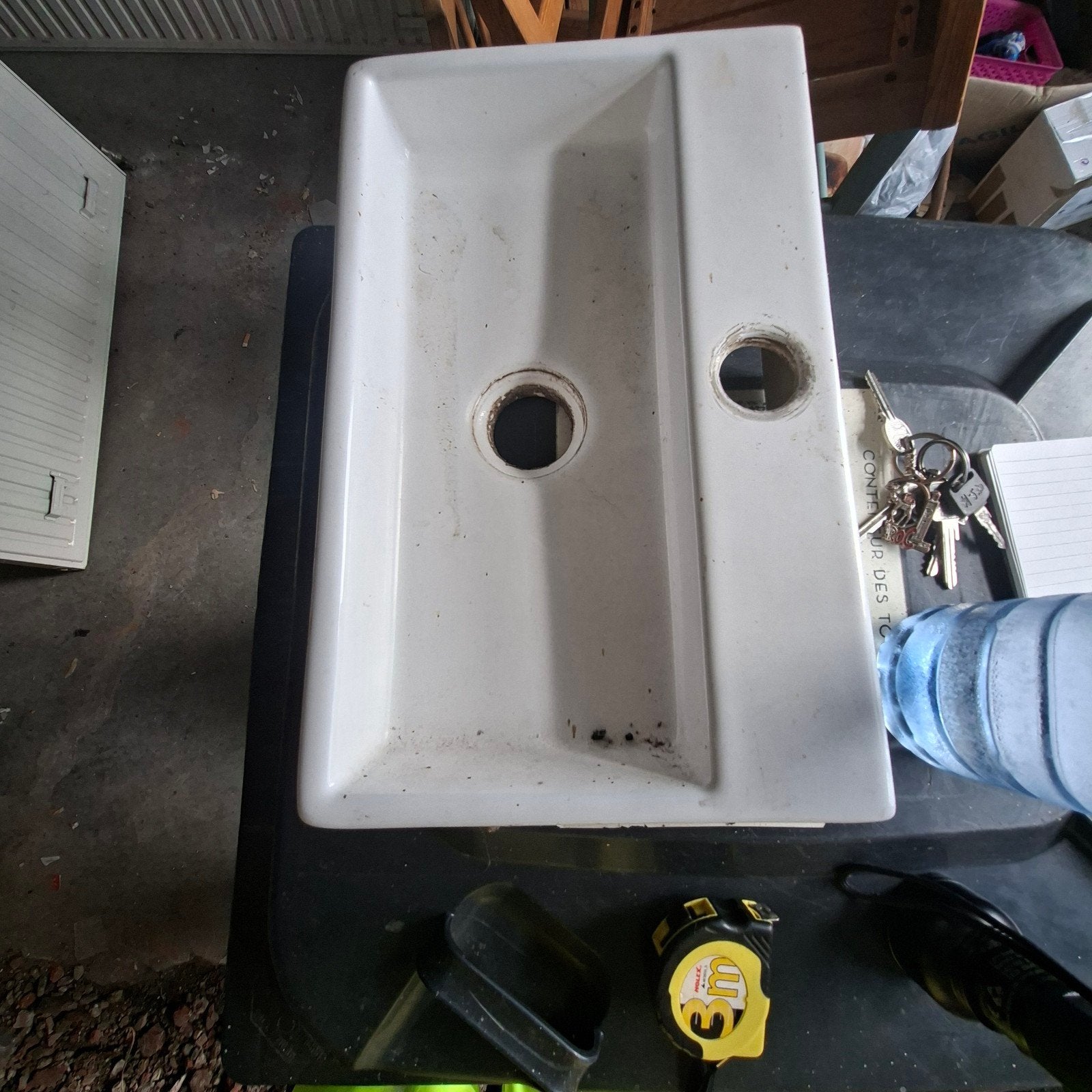 petit évier vintage en émaillé, Enlèvement, Comme neuf, Lavabo