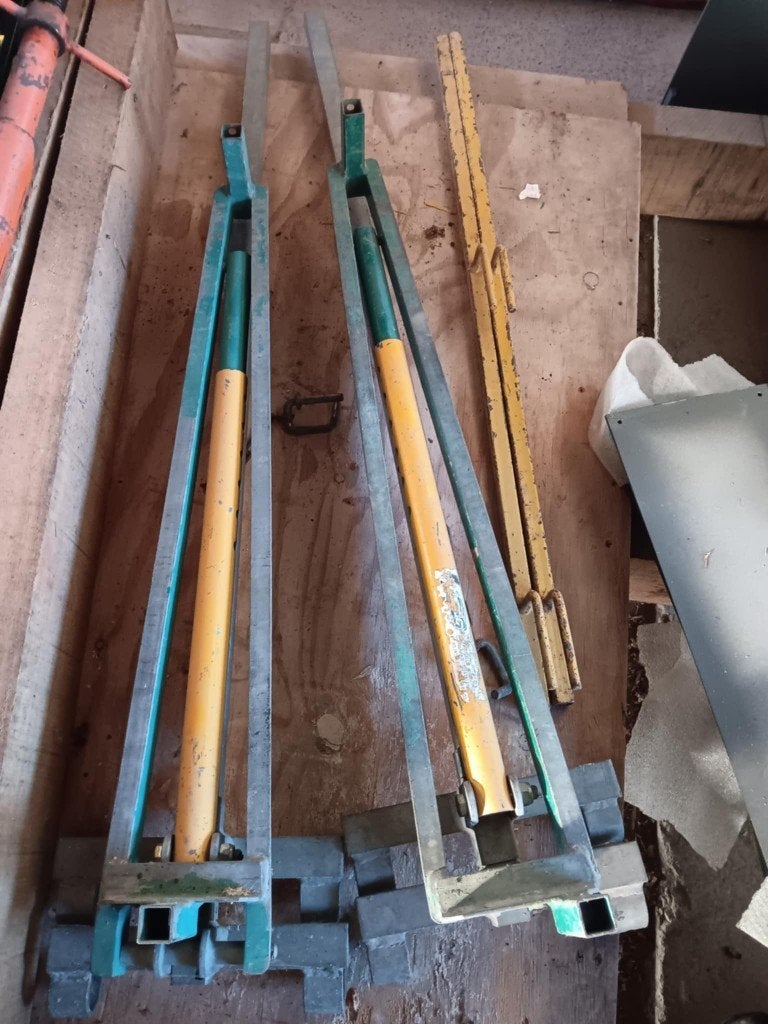 Taquet pour échafaudage sur échelles, Enlèvement