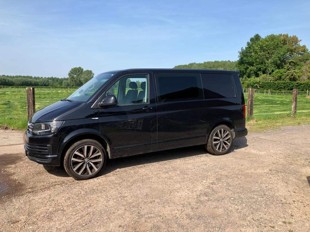 Volkswagen transporter  T6 automaat, lichte vracht, Euro 6, Zwart, Leder, Diesel