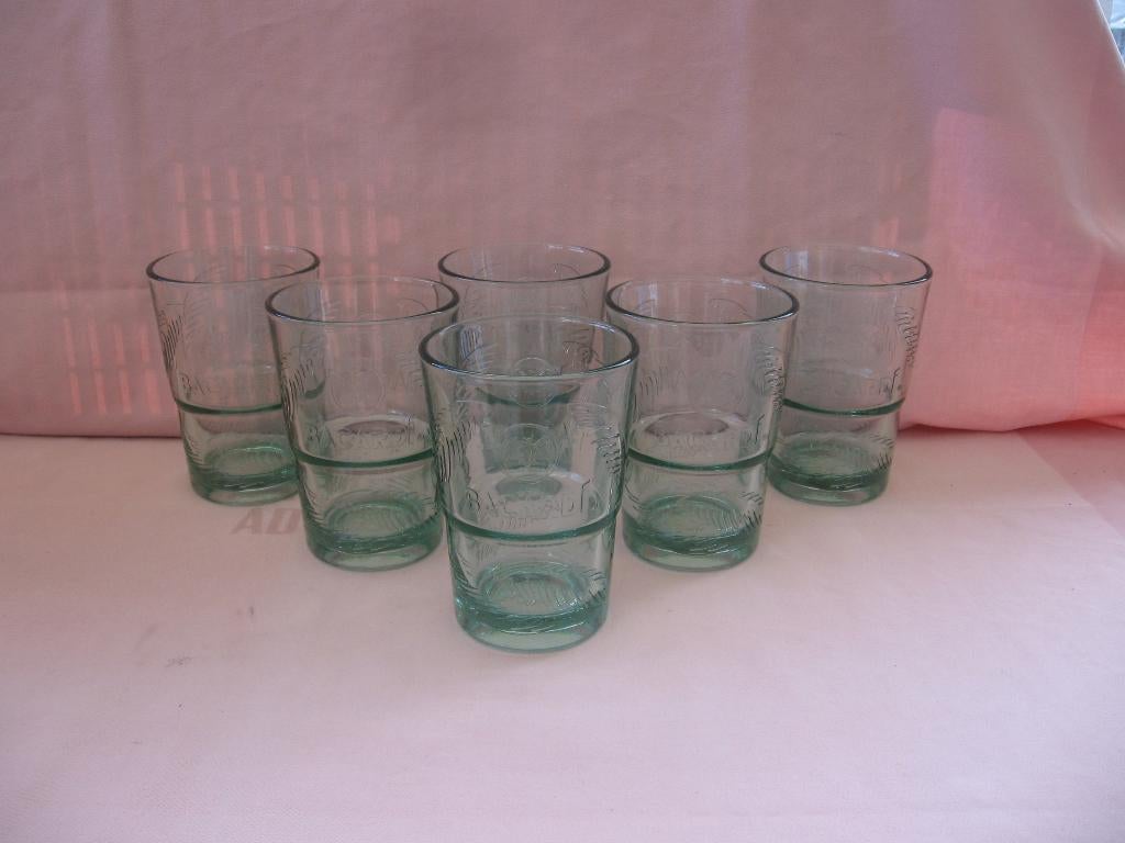 6 Bacardi glazen met vleugels., Verzamelen, Ophalen of Verzenden, Zo goed als nieuw, Overige typen