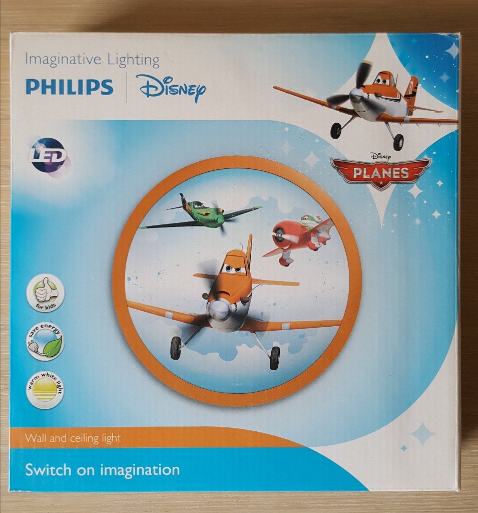 Lampe avion - Philips Disney - LED - Planes - orange, Enlèvement ou Envoi, Neuf, Lampe