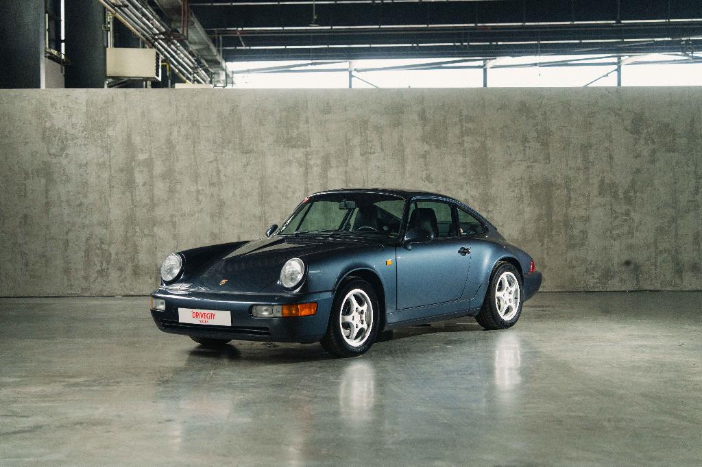 Porsche 964.2 Carrera 2 Coupé uit 1991, Lederen bekleding, 4 zetels, Achterwielaandrijving, Blauw