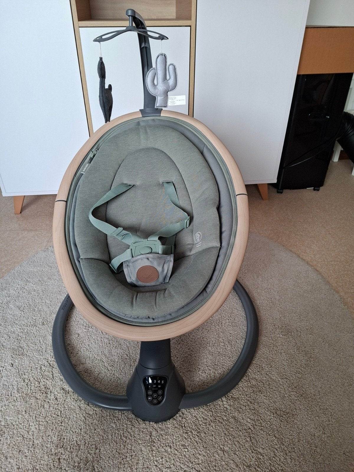 Balançoire électrique pour bébé, Autres marques, Avec ceinture(s), Comme neuf, Enlèvement