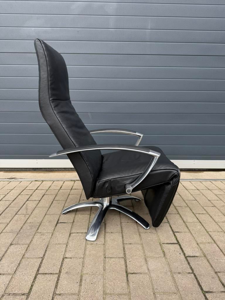 Jori Brainbuilder relax zwart leder, medi, mono-move, Huis en Inrichting, Fauteuils, Ophalen of Verzenden, Leolux durlet stressless conform hukla himolla natuzzi minotti