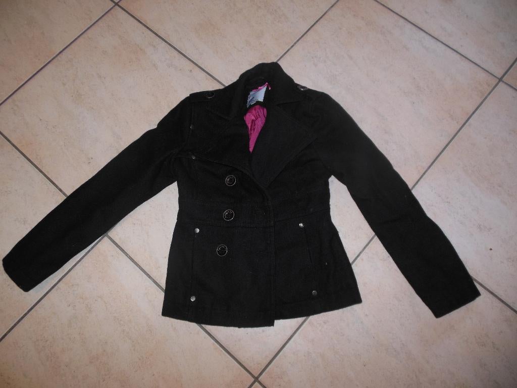 zwarte winterjas Garcia 152-158, Kinderen en Baby's, Kinderkleding | Maat 152, Ophalen of Verzenden, Garcia, Meisje, Jas