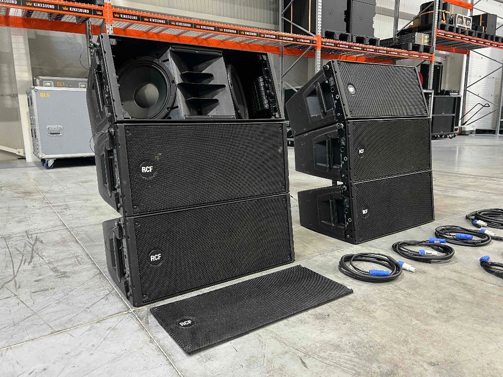 6x RCF HDL 20-A 2x10"/3" powered line array, Enlèvement ou Envoi, Utilisé, 150 watts ou plus
