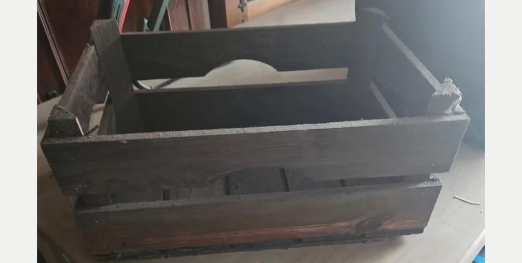 Houten kistje, Huis en Inrichting, Woonaccessoires | Kisten, Ophalen, Minder dan 50 cm, Teakhout, Minder dan 50 cm
