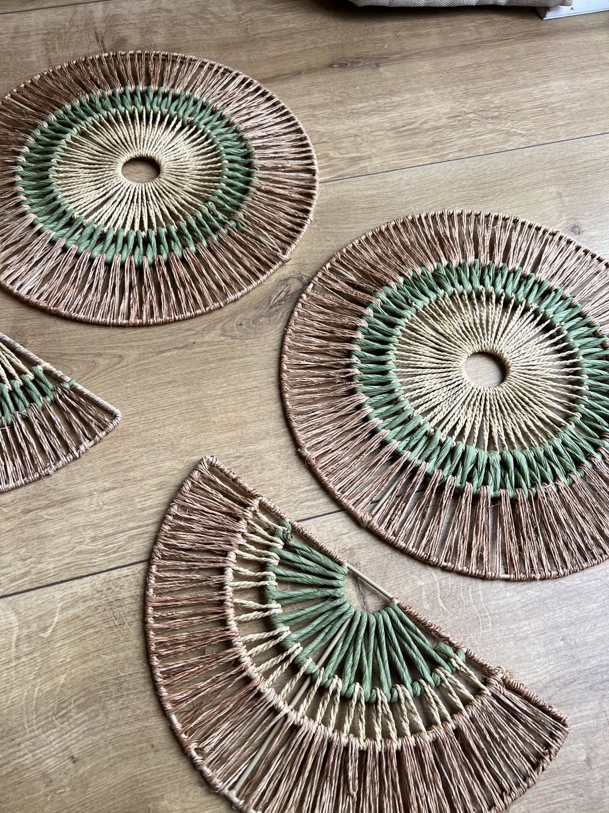 Wanddecoratie van rotan, Ophalen, Metaal, Boho, Zo goed als nieuw