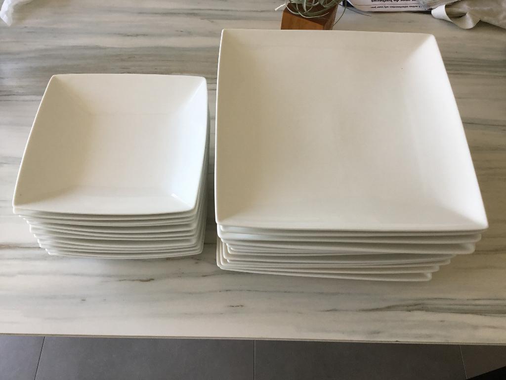 Servies-borden, Ophalen, Gebruikt, Effen, Bord(en)