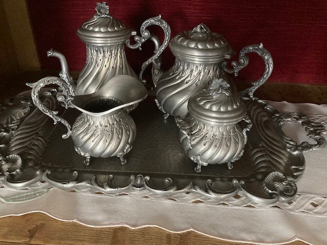 tinnen servies, Antiek en Kunst, Ophalen of Verzenden