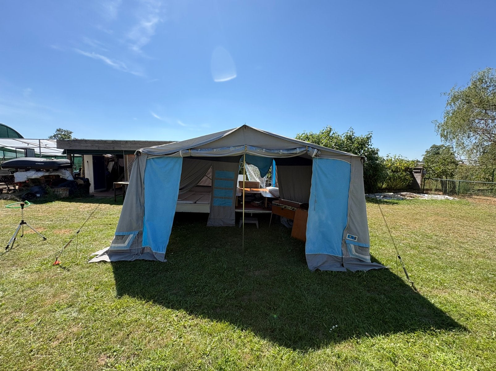 Vouwtent, Caravans en Kamperen, Ophalen, Gebruikt, Tot en met 5