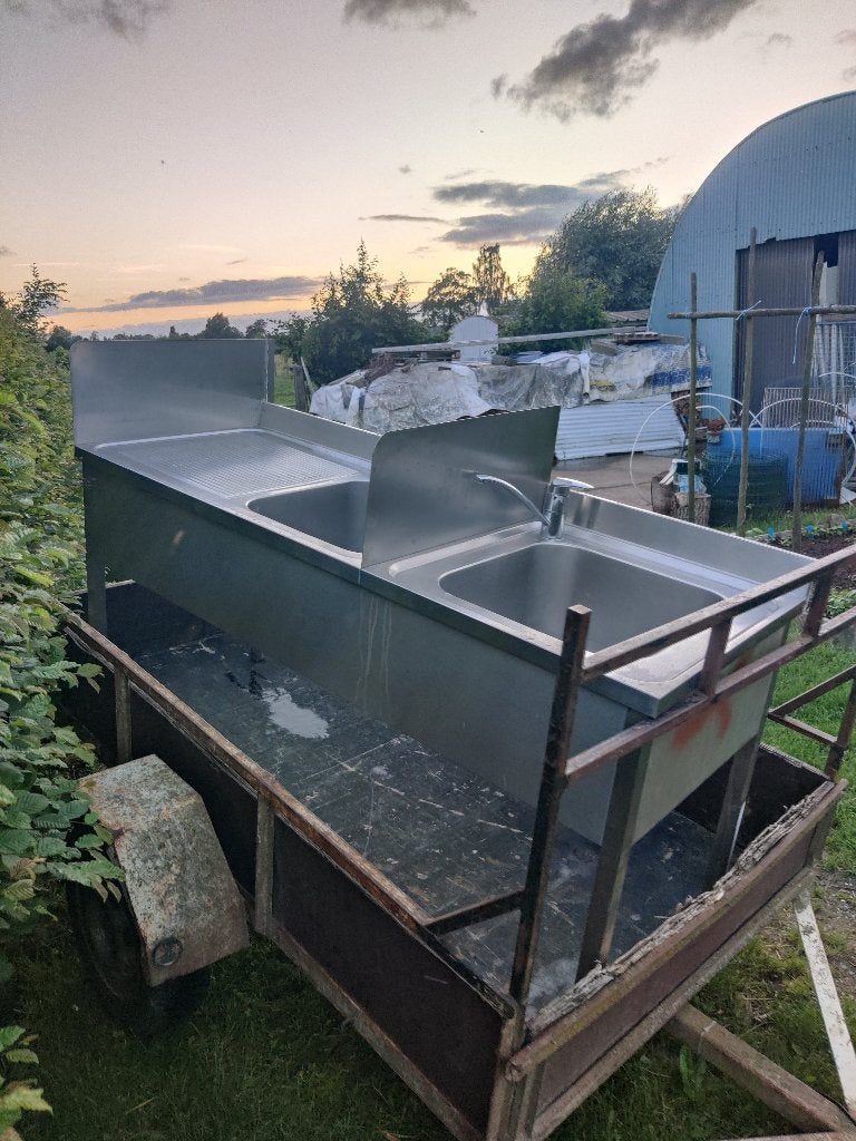 Inox spoelbak, Huis en Inrichting, Keuken | Keukenelementen, Ophalen of Verzenden