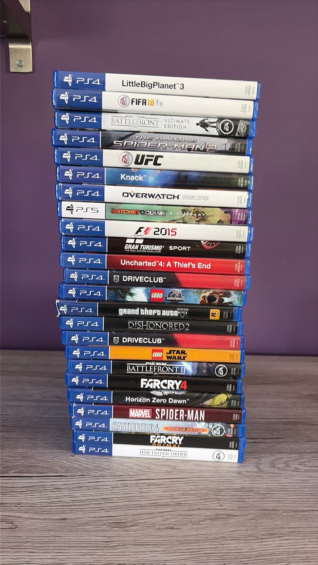 Ps4 + 1 ps5 spellekes, Games en Spelcomputers, Games | Sony PlayStation 4, Ophalen, Gebruikt, Overige genres, 1 speler