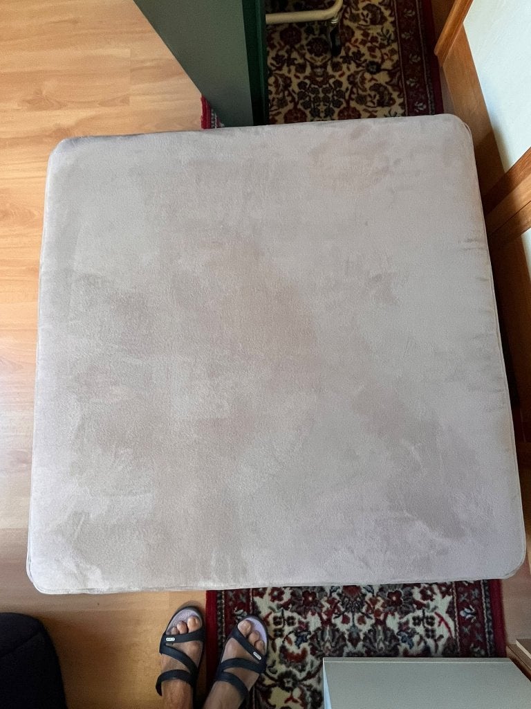repose-pied, pouf, Bois, Enlèvement, 75 à 100 cm, 75 à 100 cm